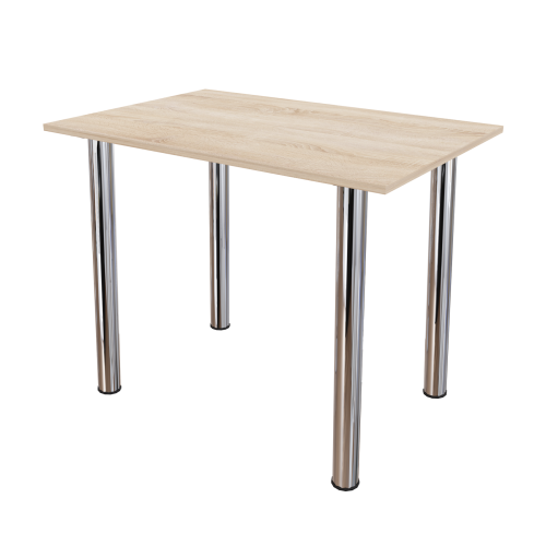 Стіл обідній Неман ЯРЛ 1380х675 Дуб сонома/Хром