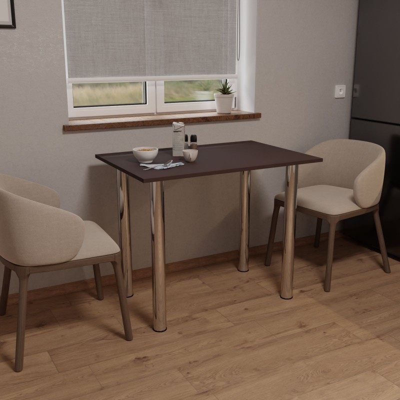 Стіл обідній Неман ЯРЛ 1380х675 Венге/Хром