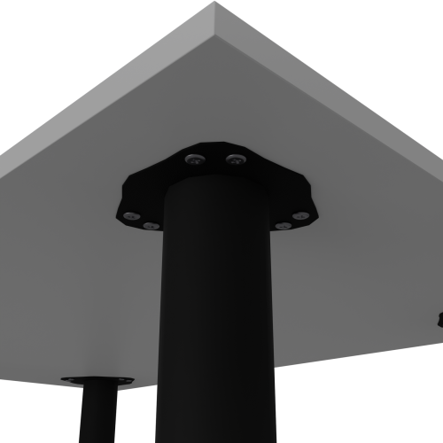 Стіл обідній Неман ЯРЛ 880х580 Білий/Чорний