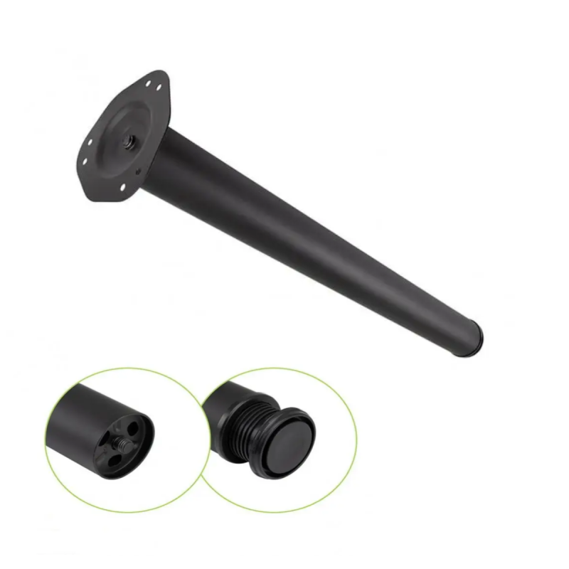 Стіл обідній Неман ЯРЛ 900х900 Дуб сонома/Чорний