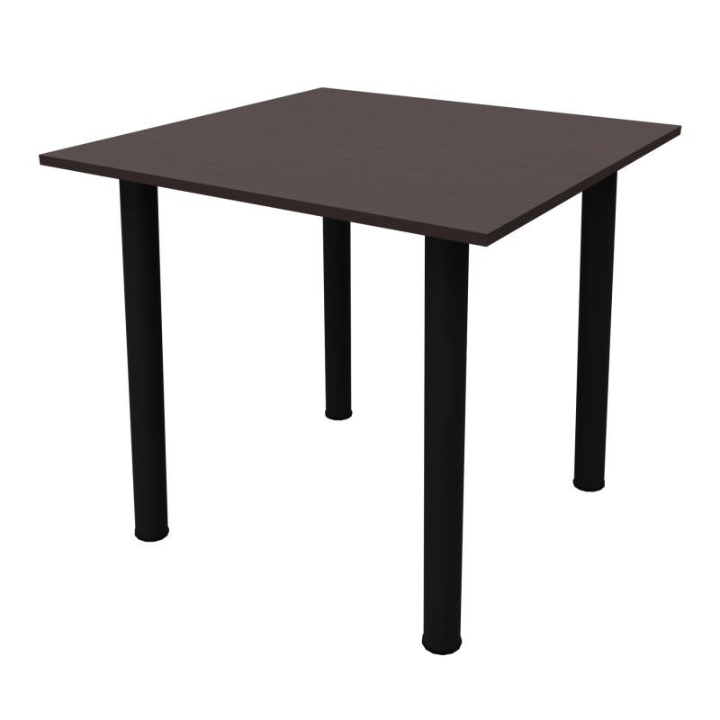 Стіл обідній Неман ЯРЛ 900х900 Венге/Чорний