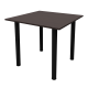 Стіл обідній Неман ЯРЛ 900х900 Венге/Чорний
