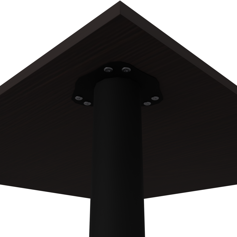 Стіл обідній Неман ЯРЛ 900х900 Венге/Чорний