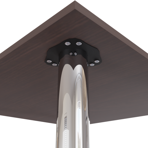 Стіл обідній Неман ЯРЛ 900х900 Венге/Хром