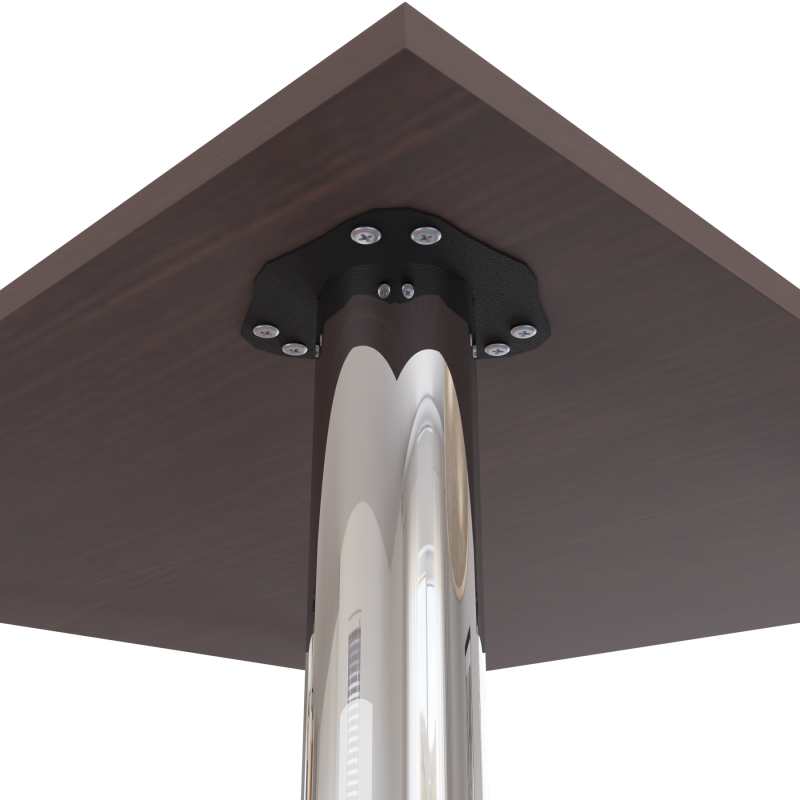 Стіл обідній Неман ЯРЛ 900х900 Венге/Хром