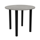 Стіл обідній Неман ЯРЛ D800 Бетон/Чорний
