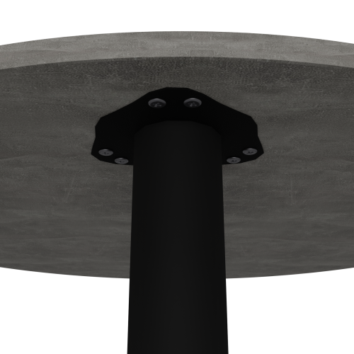 Стіл обідній Неман ЯРЛ D800 Бетон/Чорний