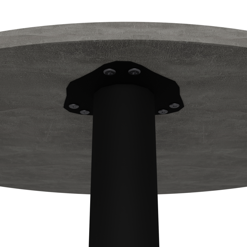 Стіл обідній Неман ЯРЛ D800 Бетон/Чорний