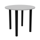 Стіл обідній Неман ЯРЛ D800 Білий/Чорний