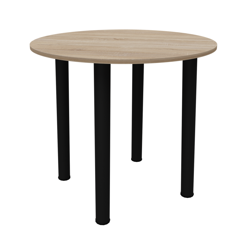 Стіл обідній Неман ЯРЛ D800 Дуб сонома/Чорний