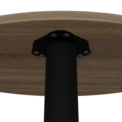 Стіл обідній Неман ЯРЛ D800 Дуб сонома/Чорний