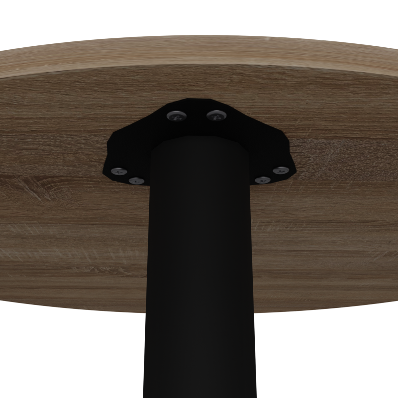 Стіл обідній Неман ЯРЛ D800 Дуб сонома/Чорний