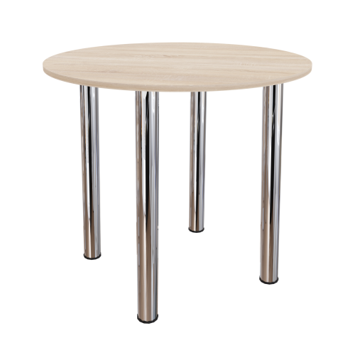 Стіл обідній Неман ЯРЛ D800 Дуб сонома/Хром