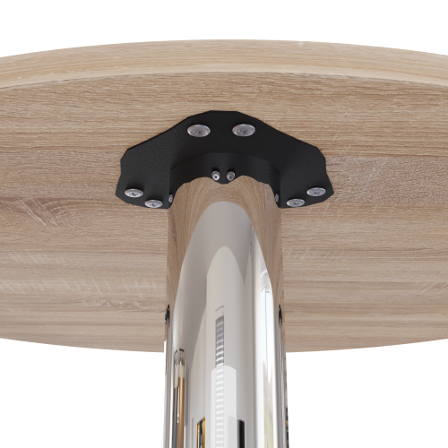 Стіл обідній Неман ЯРЛ D800 Дуб сонома/Хром