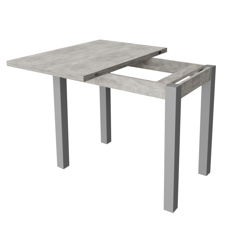 Стіл обідній розкладний Неман ЮК Бетон/Сірий
