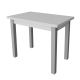 Стіл обідній розкладний Неман ЮК Білий/Сірий