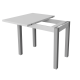 Стіл обідній розкладний Неман ЮК Білий/Сірий