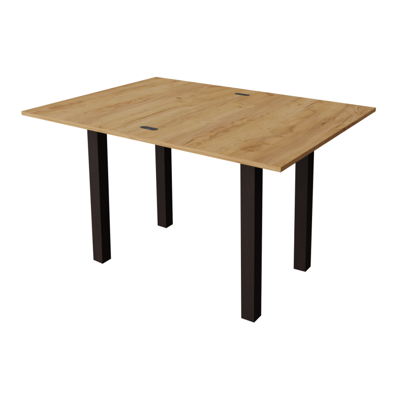 Стіл обідній розкладний Неман ЮК Дуб крафт золотий/Венге