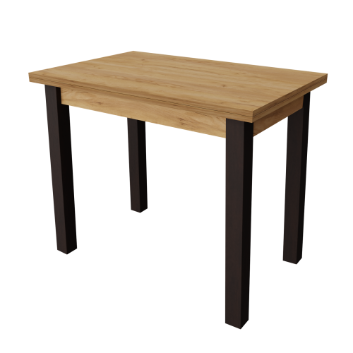 Стіл обідній розкладний Неман ЮК Дуб крафт золотий/Венге