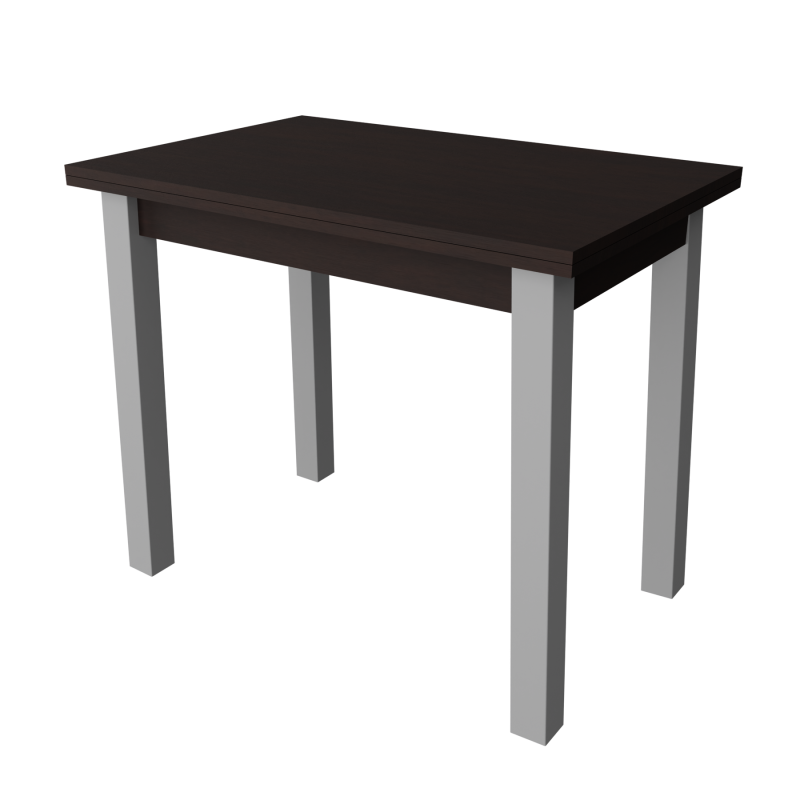 Стіл обідній розкладний Неман ЮК Венге/Сірий