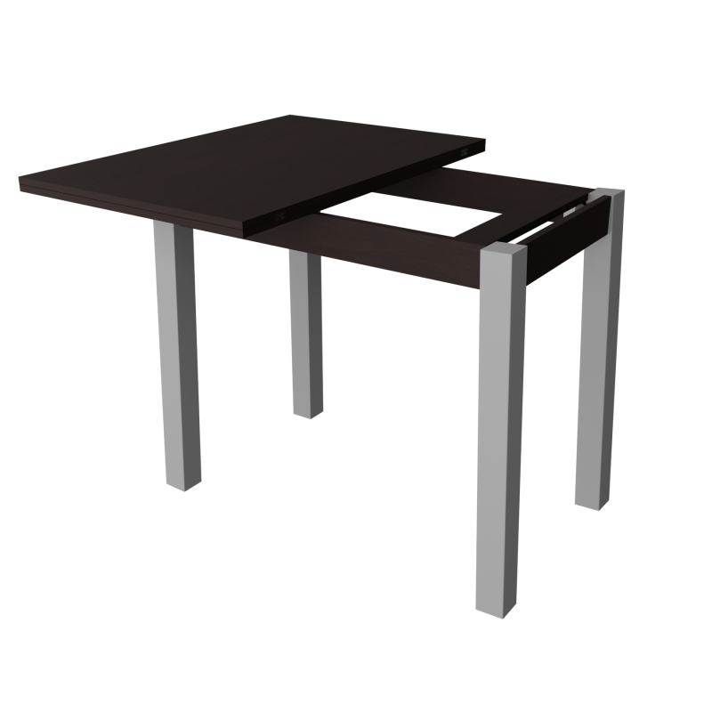 Стіл обідній розкладний Неман ЮК Венге/Сірий