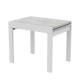 Стіл обідній розсувний Неман КОРС Бетон/Білий