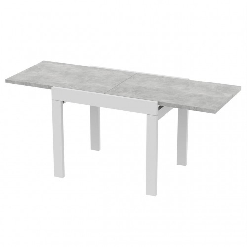 Стіл обідній розсувний Неман КОРС Бетон/Білий