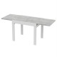 Стіл обідній розсувний Неман КОРС Бетон/Білий