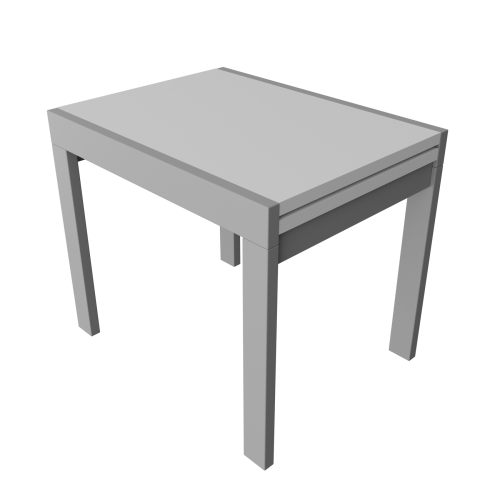 Стіл обідній розсувний Неман КОРС Білий/Сірий