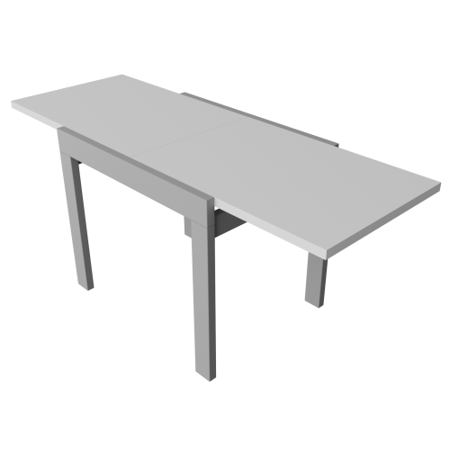 Стіл обідній розсувний Неман КОРС Білий/Сірий