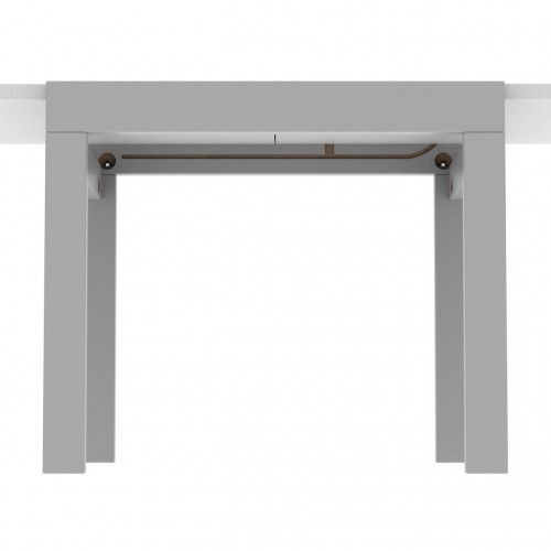 Стіл обідній розсувний Неман КОРС Білий/Сірий