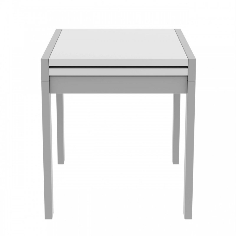 Стіл обідній розсувний Неман КОРС Білий/Сірий