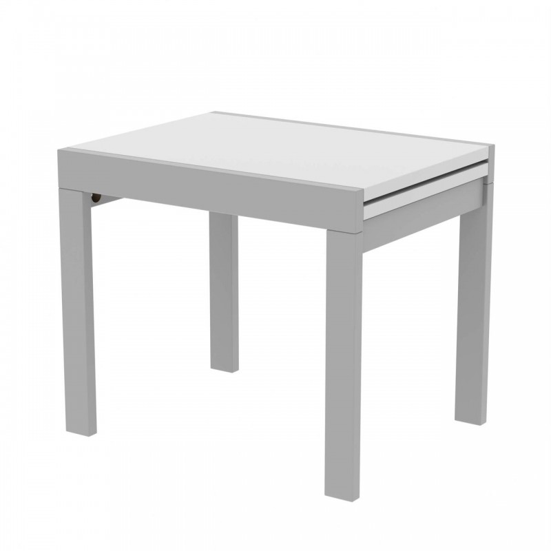 Стіл обідній розсувний Неман КОРС Білий/Сірий
