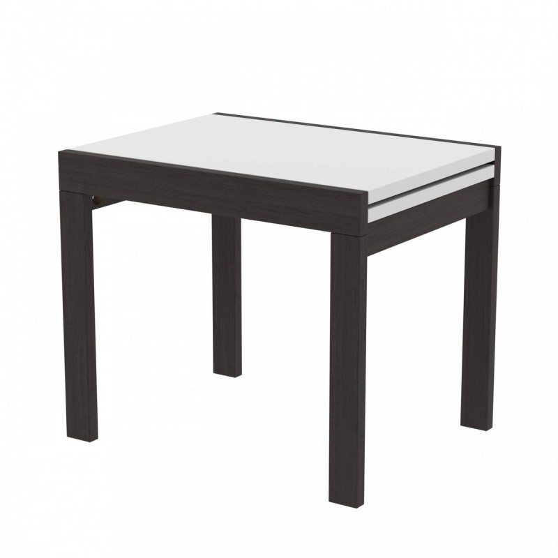 Стіл обідній розсувний Неман КОРС Білий/Венге