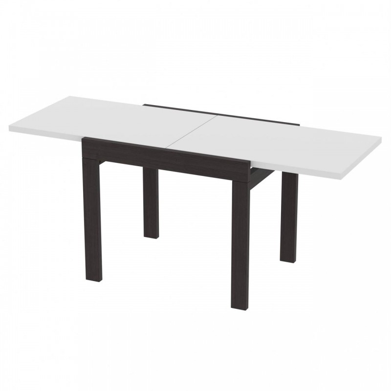 Стіл обідній розсувний Неман КОРС Білий/Венге