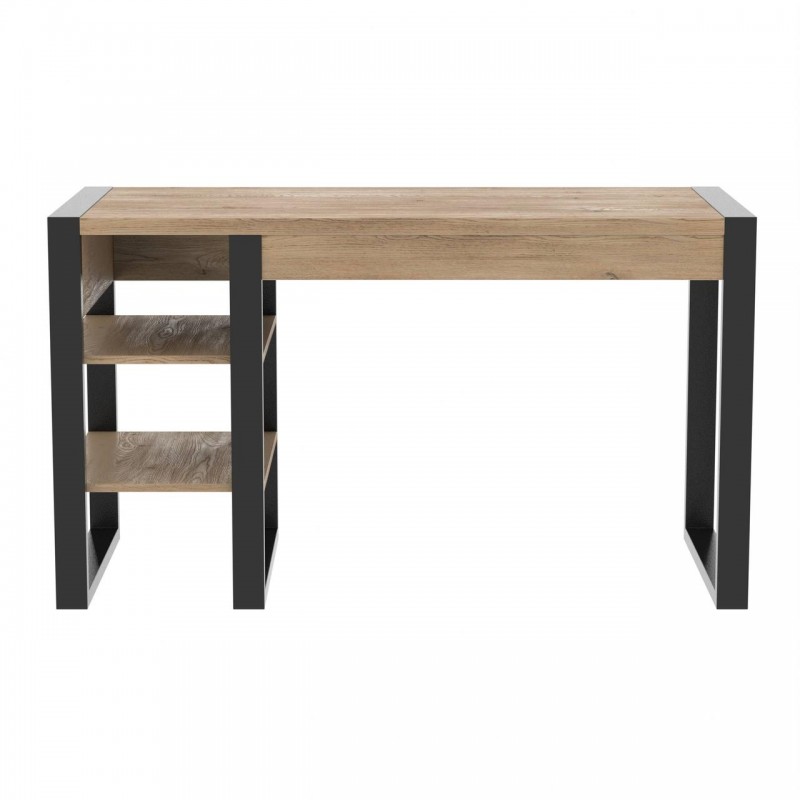 Стіл офісний Неман ВОЛЬФ 1200x600x750 Дуб кремона торро/Чорний