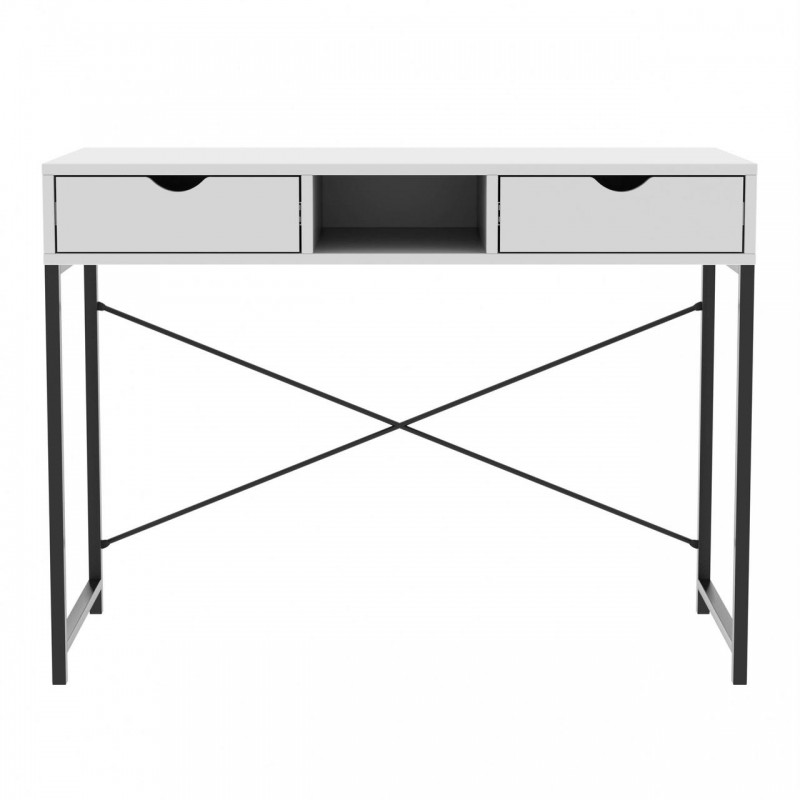 Стіл письмовий Неман КРАТ Білий/Чорний