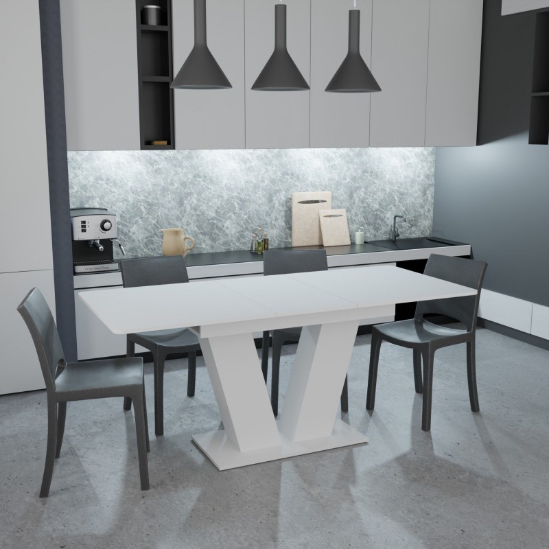 Стіл розсувний Неман ДЕН Білий