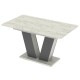 Стіл розсувний Неман ДЕН Дуб крафт білий/Графіт