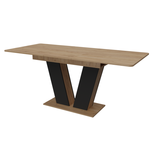 Стіл розсувний Неман ДЕН Дуб крафт золотий/Графіт