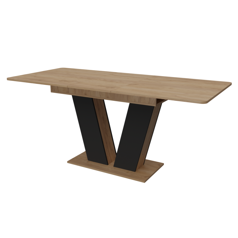 Стіл розсувний Неман ДЕН Дуб крафт золотий/Графіт