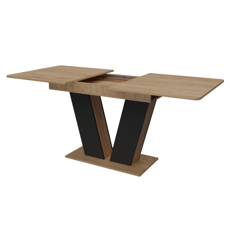 Стіл розсувний Неман ДЕН Дуб крафт золотий/Графіт