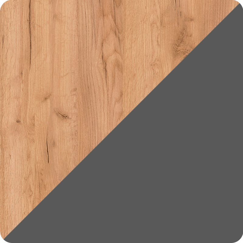 Стіл розсувний Неман ДЕН Дуб крафт золотий/Графіт