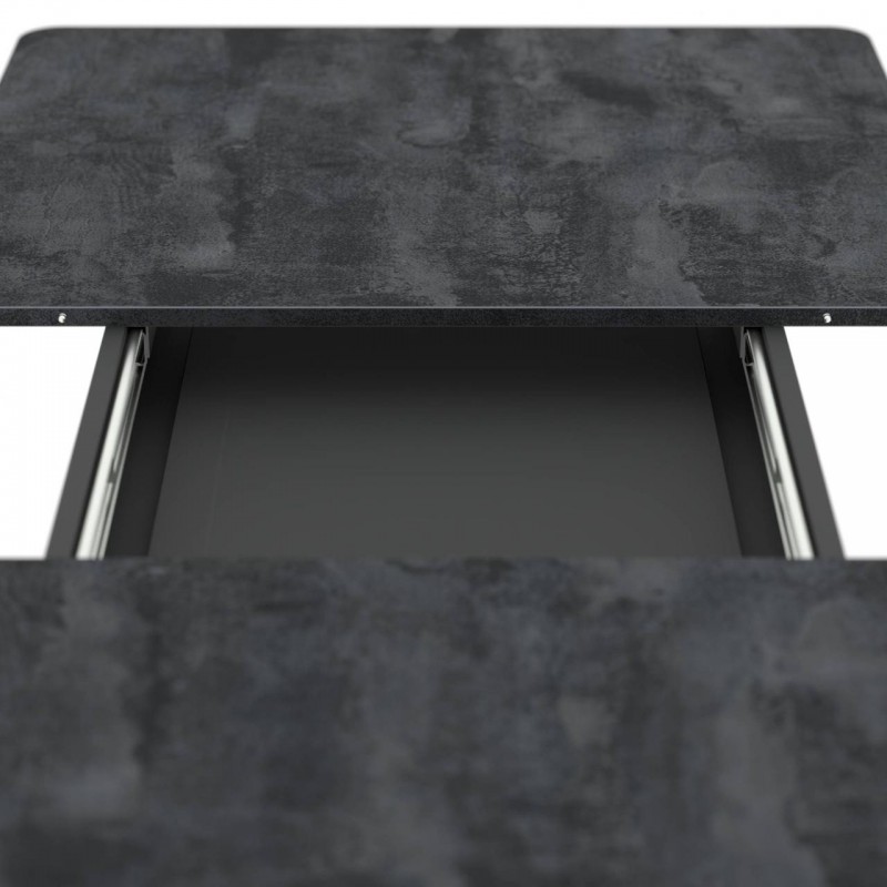 Стіл розсувний Неман ДЕН Вугільний камінь/Антрацит