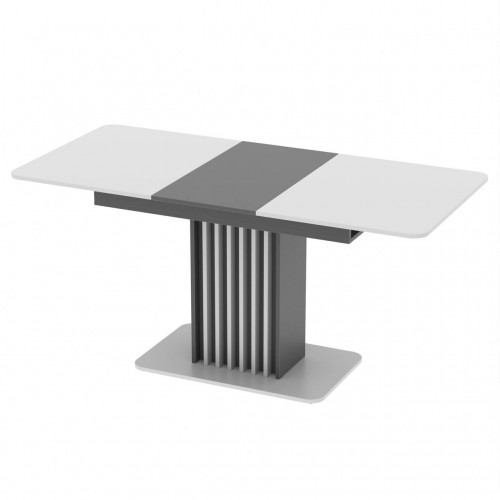 Стіл розсувний Неман ФОРЕСТ Білий/Графіт