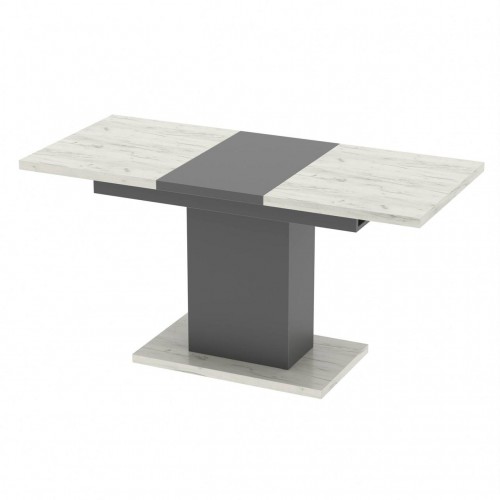 Стіл розсувний Неман ГРЕЙС Дуб крафт білий/Графіт