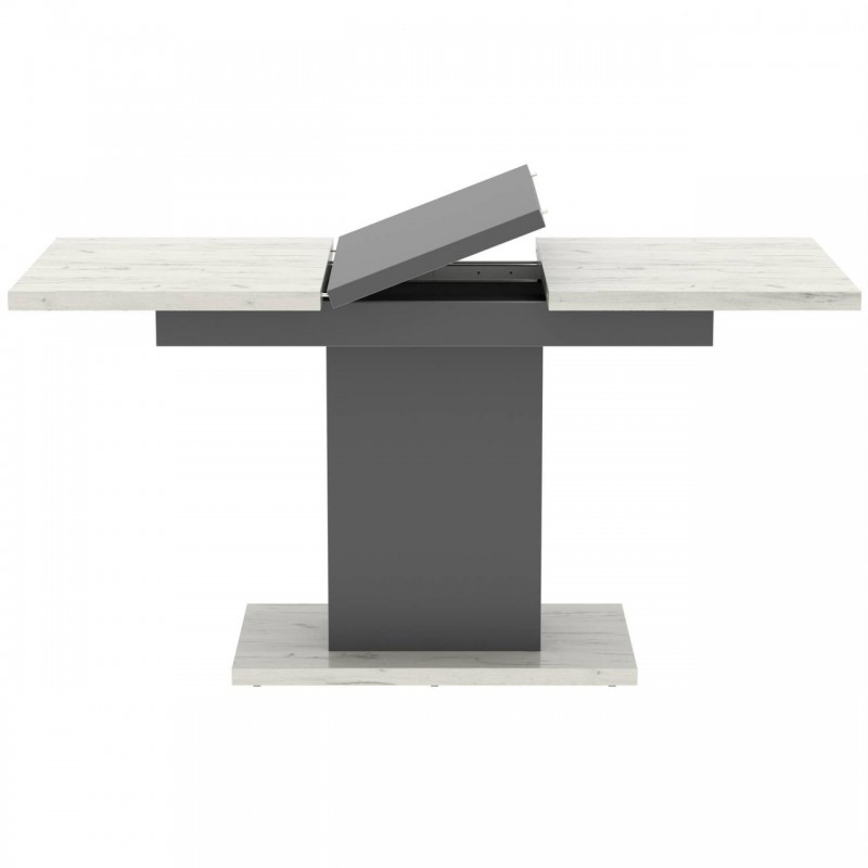 Стіл розсувний Неман ГРЕЙС Дуб крафт білий/Графіт