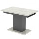 Стіл розсувний Неман ГРЕЙС Дуб крафт білий/Графіт