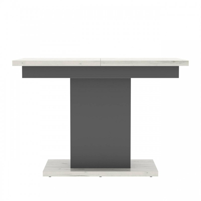 Стіл розсувний Неман ГРЕЙС Дуб крафт білий/Графіт
