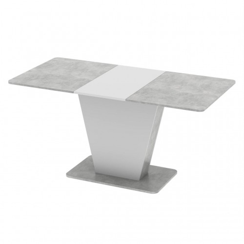 Стіл розсувний Неман КЛАЙД Бетон/Білий